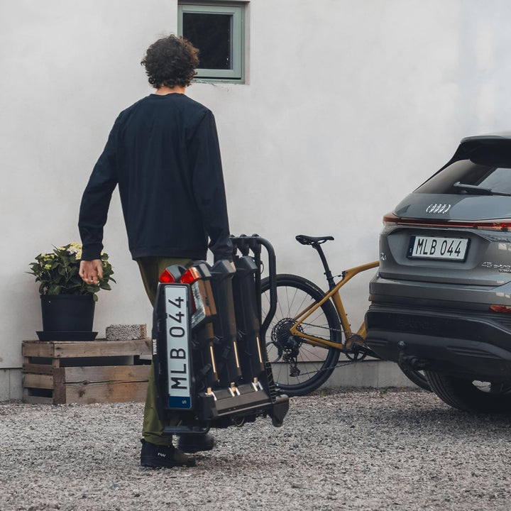 Thule Easyfold 3 Plattform Anhängerkupplung Fahrradträger Schwarz 2(3) bikes, Schwarz 2(3) bikes