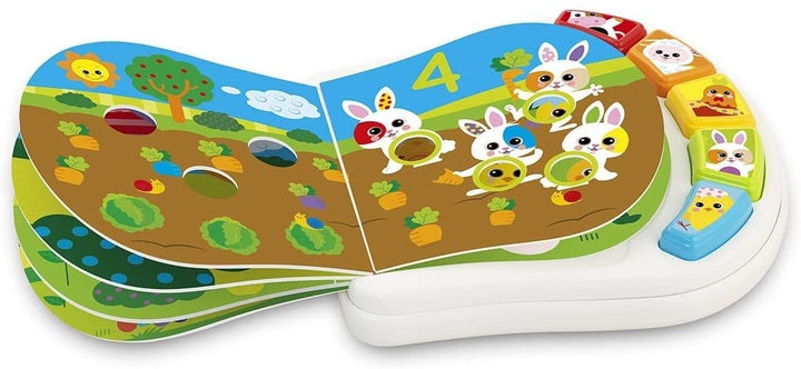 Chicco 00009778000000 EL Libro Los Animales De La Granja Zahlen FARMBUCH, Mehrfarbig