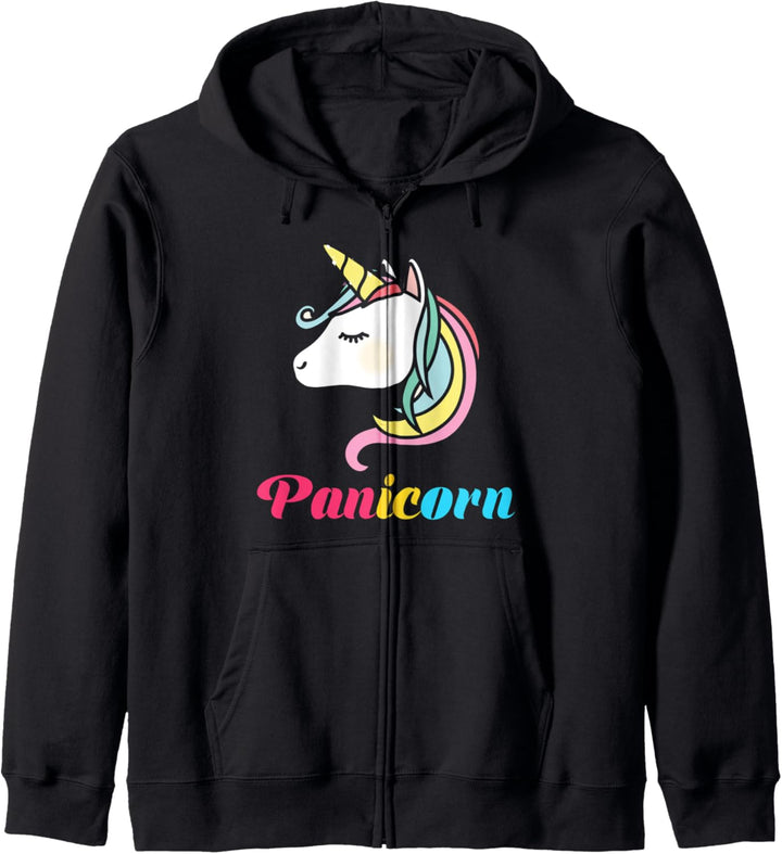 Panicorn Magisches Einhorn Lustiges LGBT Geschenk Pansexuell Kapuzenjacke