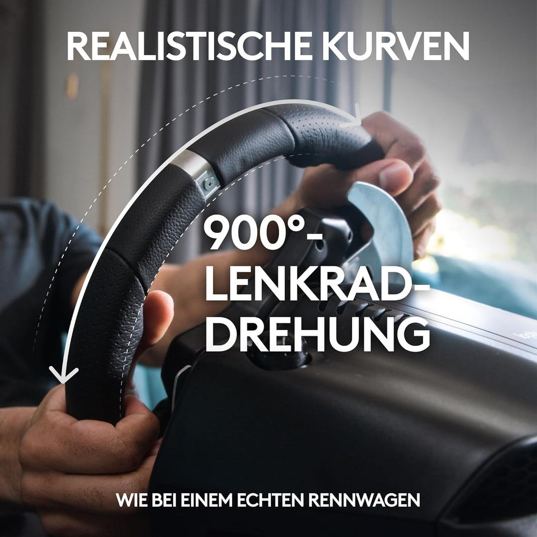 Logitech G G920 Driving Force Gaming Rennlenkrad, Zweimotoriges Force Feedback, 900° Lenkbereich, Ra