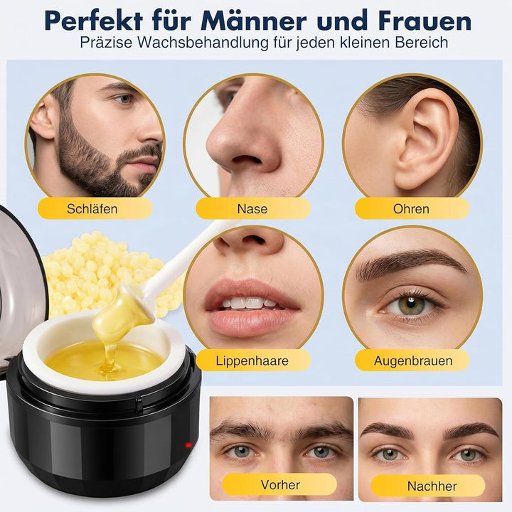 Nasenhaarentferner Wachs Set, Nasenhaar Wachs Waxing Set, Nasenwachs Haarentfernung Set für Männer u
