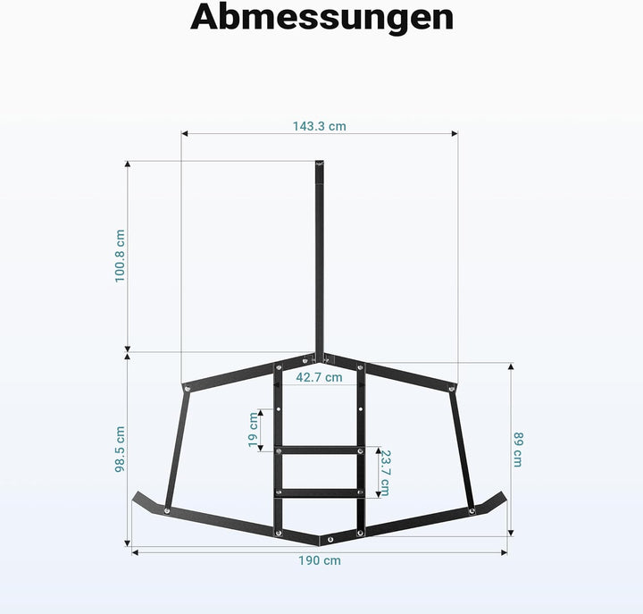 Wiltec Schleppegge 190 x 98 cm, Wiesenegge für Rasentraktor, ATV und UTV, Wiesenschleppe zur Bodenbe