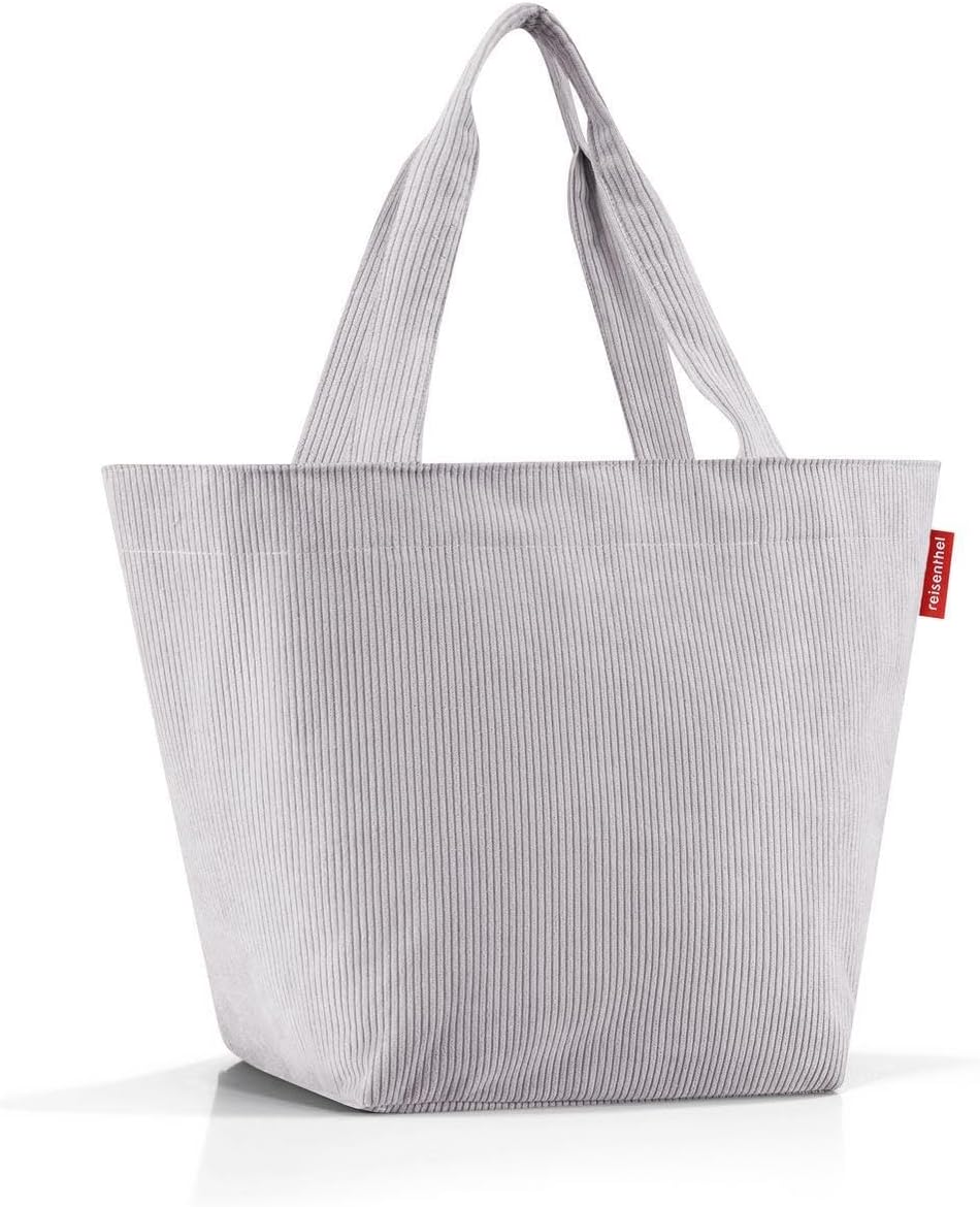reisenthel shopper cord grey – Geräumige Shopping Bag und edle Handtasche in einem – Aus wasserabwei