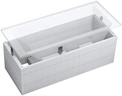 BADLAND Badewanne Original Weiss Acryl Wanne Rechteck ARIA PLUS 170x70 KOMPLETTSET SET mit Premium W