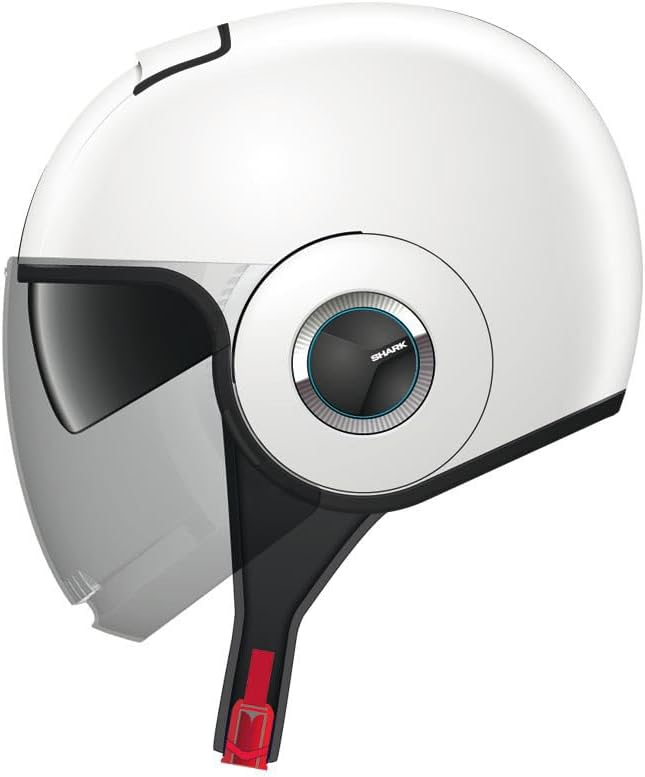 Shark Herren Nc Motorrad Helm (1er Pack) M (57/58) Weiss, M (57/58) Weiss