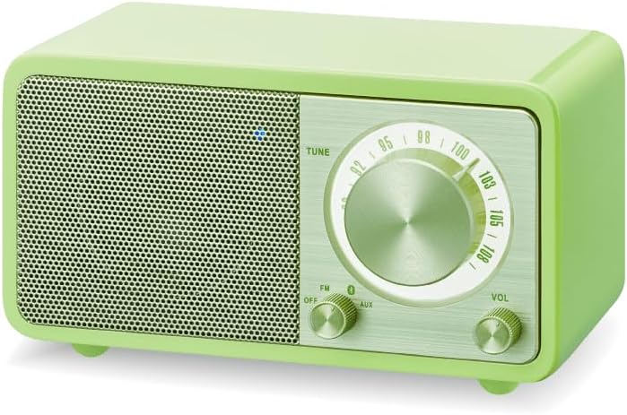 Sangean WR 7 tragbares Desktop Radio FM RDS Tuner, Bluetooth, AUX In, integrierter Lautsprecher, Akk