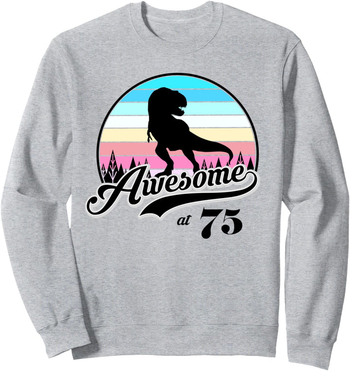 75th Birthday Gifts Funny Retro Vintage Awesome 75 years old Sweatshirt