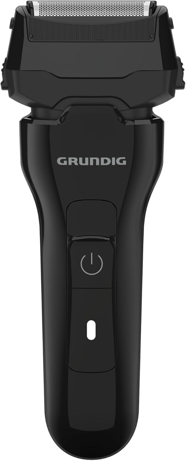 GRUNDIG MS 6330 Herrenrasierer, 60 Min Betriebszeit, Ausklappbarer Langhaarschneider, 3-fach Schneid