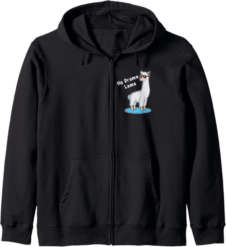 Llama Alpaka Be Cool Sonnenbrille No Drama Lama Kapuzenjacke