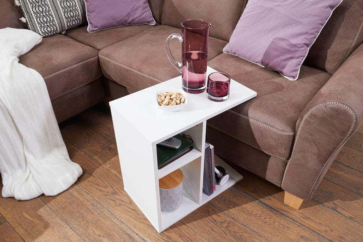 FineBuy Beistelltisch 50x50x30 cm Holz Design Anstelltisch Sofa | Couchtisch klein modern | Kleiner