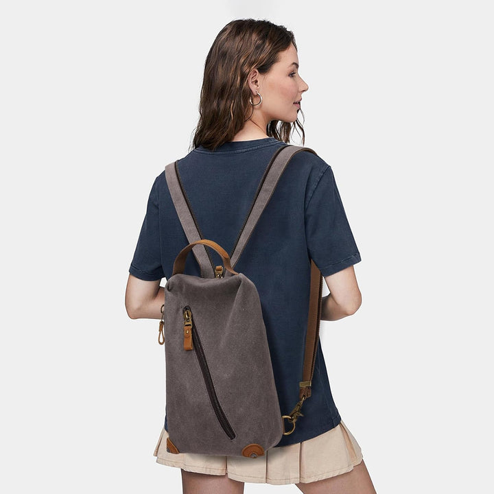 KL928 Canvas Sling Bag Herren und Damen, Schultertasche Crossbody Schulterrucksack Rucksack Shoulder