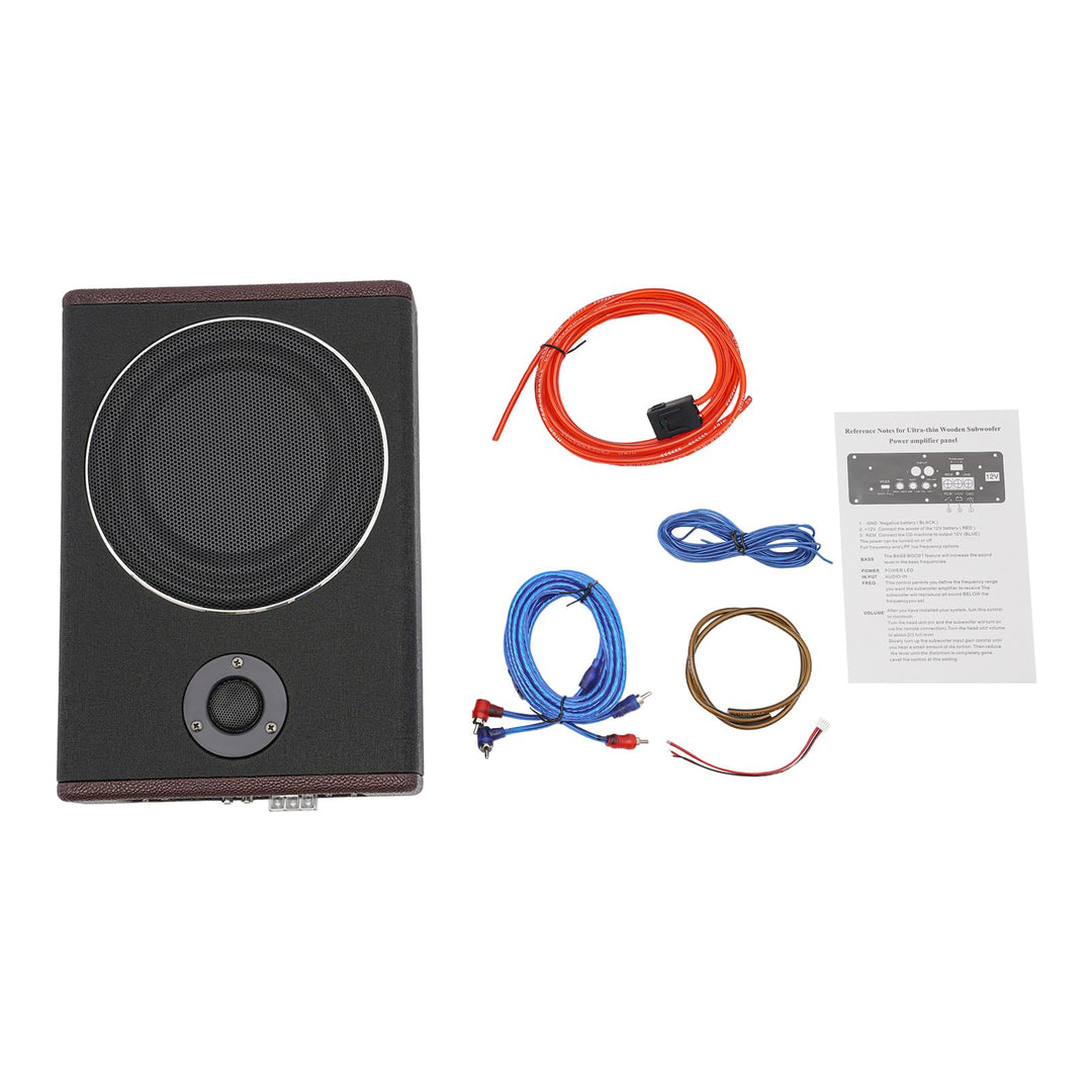 Subwoofer Flach Car Aktiv Bass Lautsprecher, Auto Ultra-Kompaktes aktives Set Unter Sitz Aktiv, mit