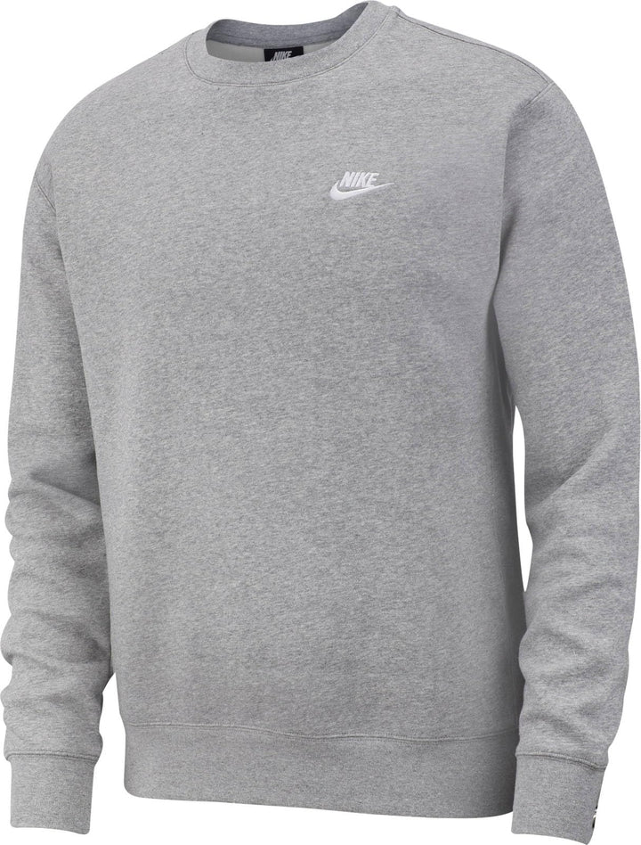 Nike Herren M NSW Club CRW BB Langarm Sweatshirt XS Grau (Dk Grey Heather), XS Grau (Dk Grey Heather
