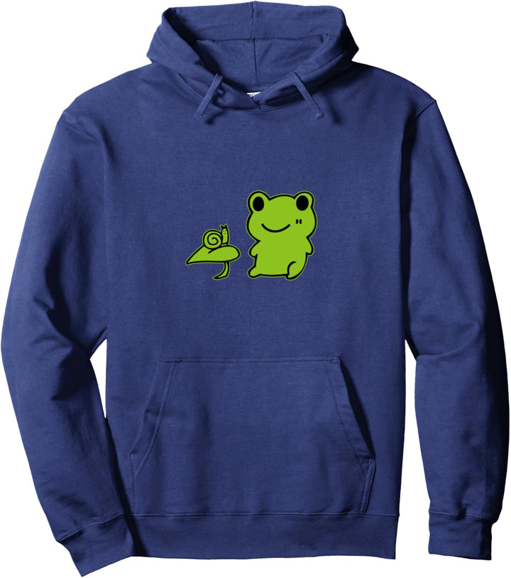 Frosch & Schnecke Grüner Frosch Kinder Junge Kawaii Mädchen Pullover Hoodie
