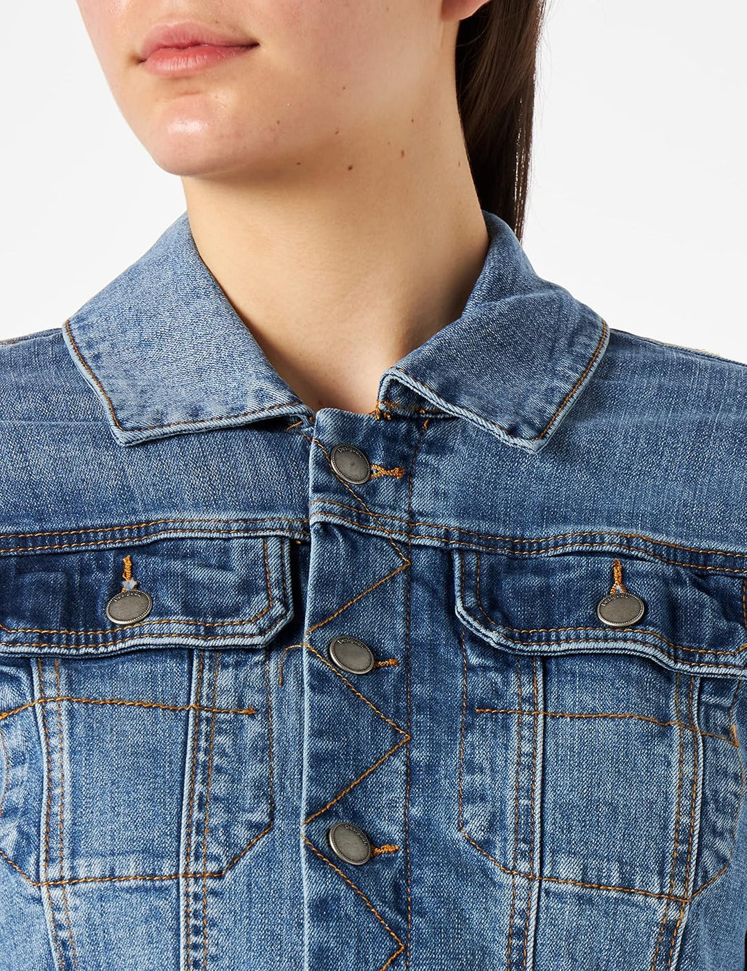 Desigual Damen Chaq_bakersf Jeansjacke XS Blau, XS Blau