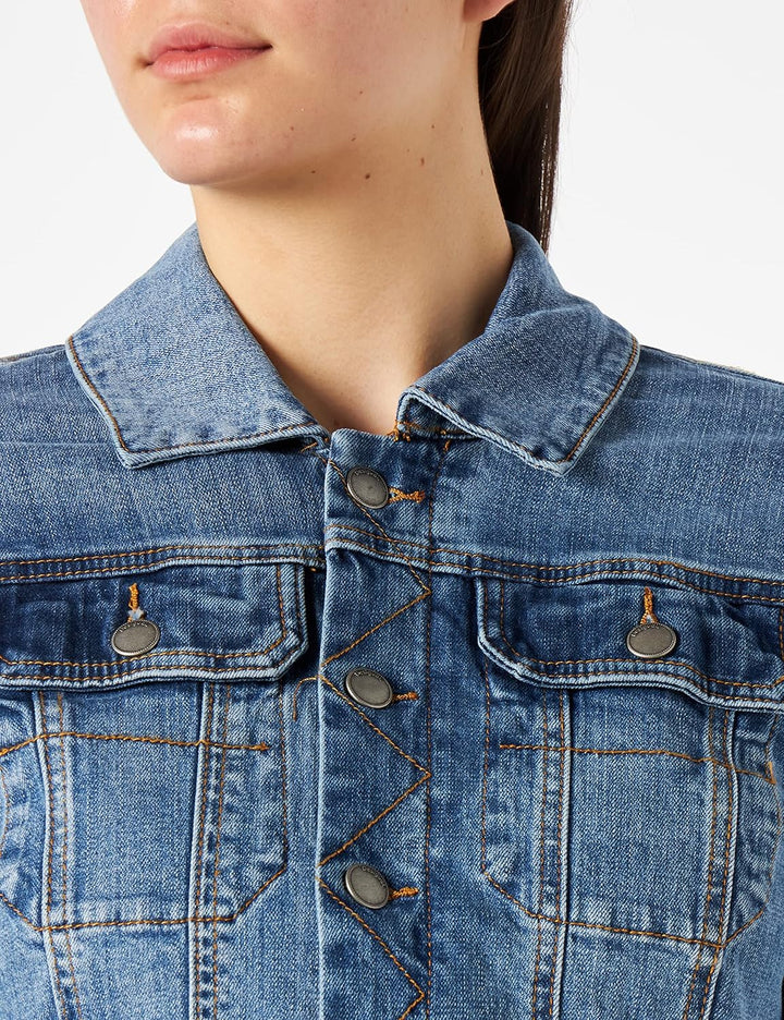 Desigual Damen Chaq_bakersf Jeansjacke XS Blau, XS Blau