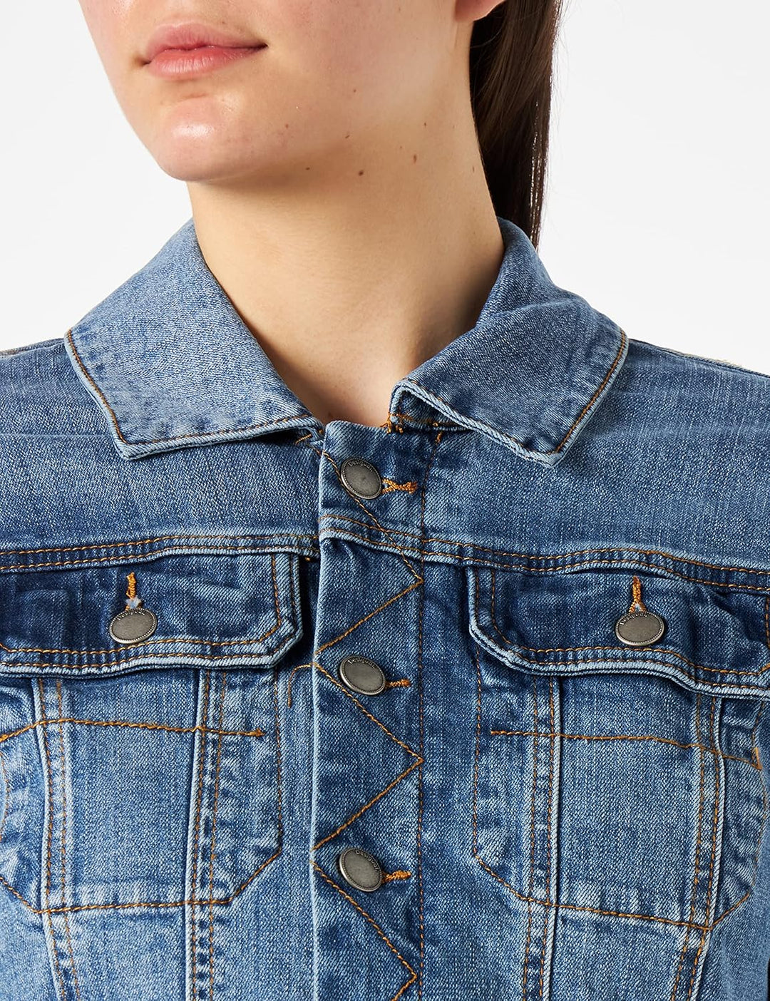 Desigual Damen Chaq_bakersf Jeansjacke XS Blau, XS Blau