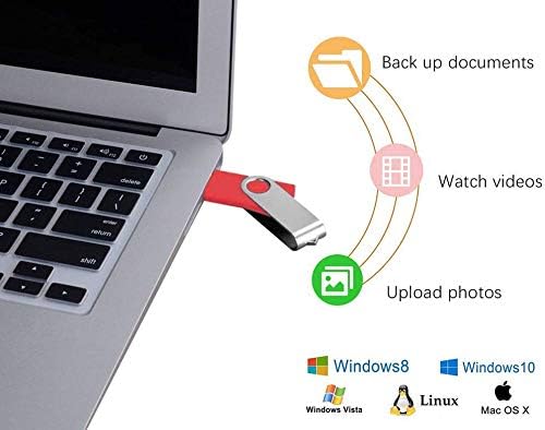 64GB USB Speicher 10 Stück Schlüssel USB2.0 Tragbarer Pendrive 64 GB Wirtschaftlicher roter USB-Stic