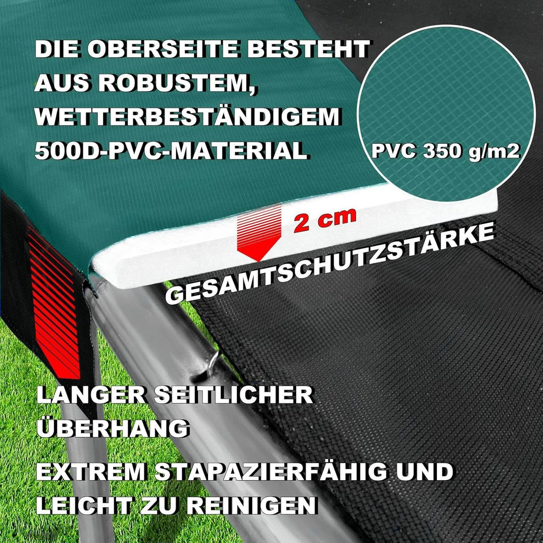 Baunsal® Trampolin Randabdeckung Ø 183 244 250 275 300 305 335 366 370 396 400 427 430 457 460 487 4