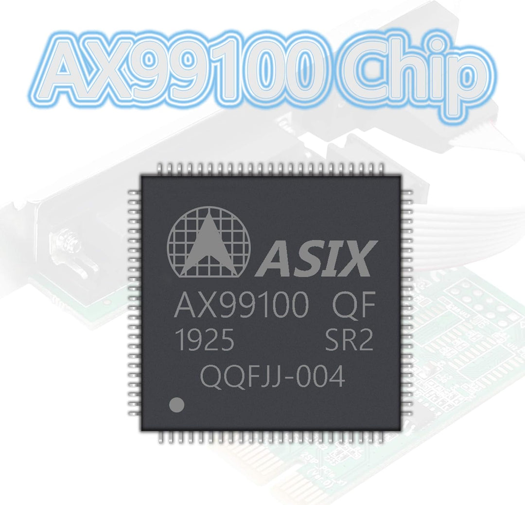 CERRXIAN PCIe auf RS232 Combo Seriell Parallel Erweiterungskarte DB9 Seriell+DB25 Parallel zu PCI-E