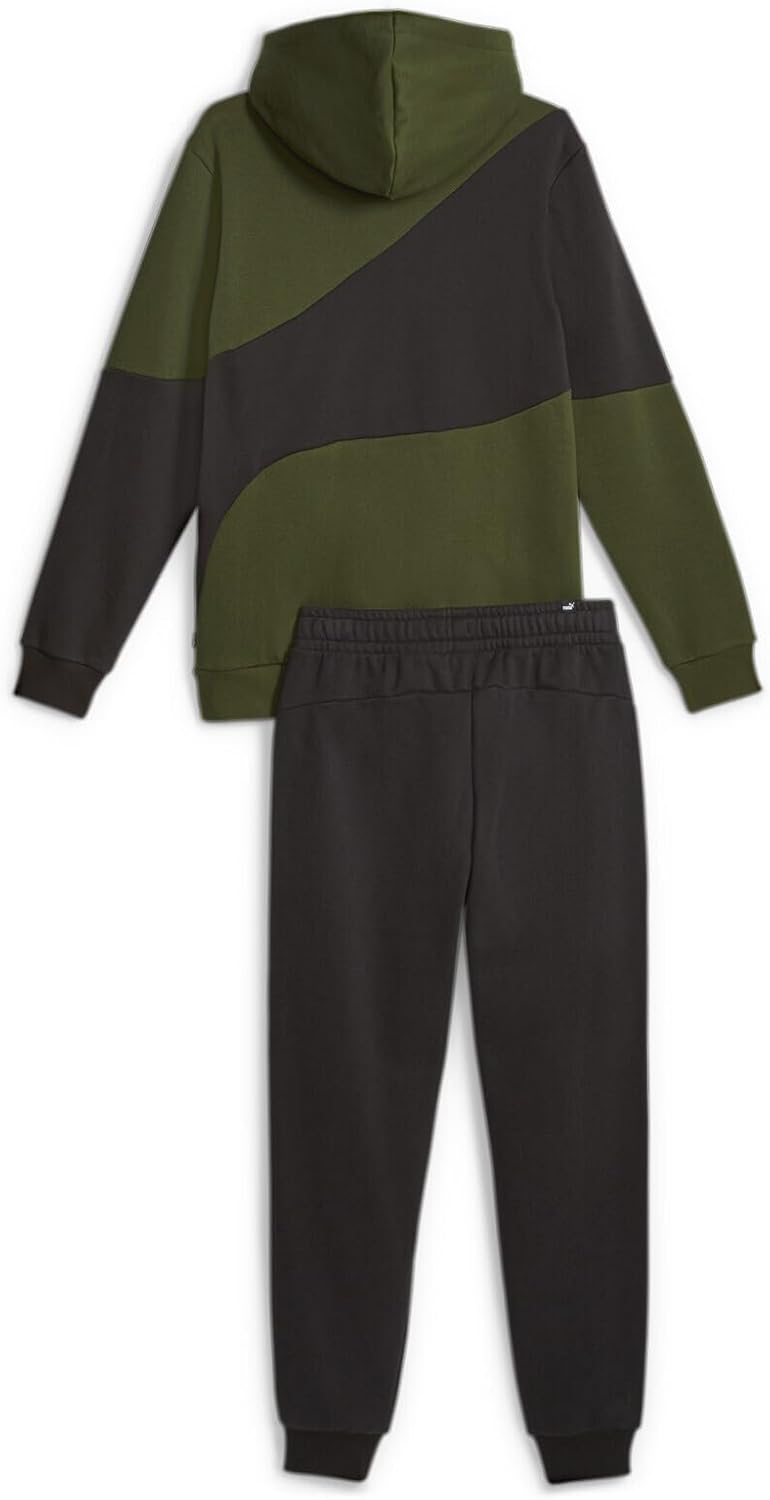 PUMA Herren Power Cat Sweat Suit Trainingsanzug S Myrtle Green, S Myrtle Green