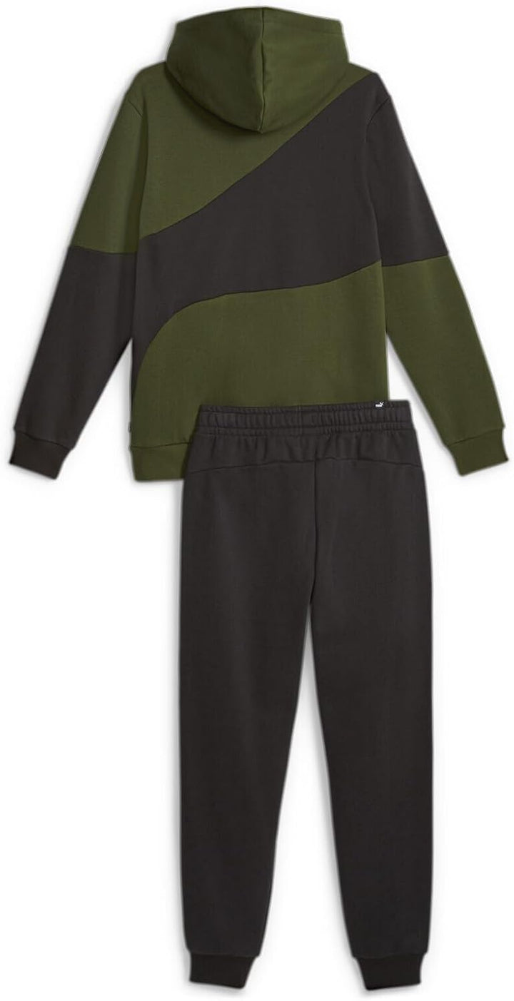 PUMA Herren Power Cat Sweat Suit Trainingsanzug S Myrtle Green, S Myrtle Green