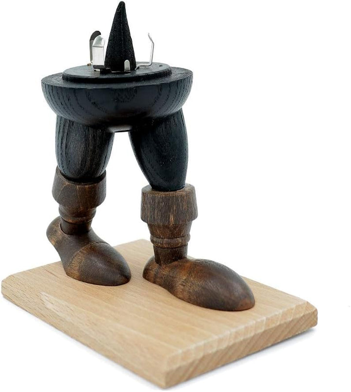 Kuhnert - Original Erzgebirgische Holzkunst Räuchermann Räucherfigur 22cm - Kräuterfrau