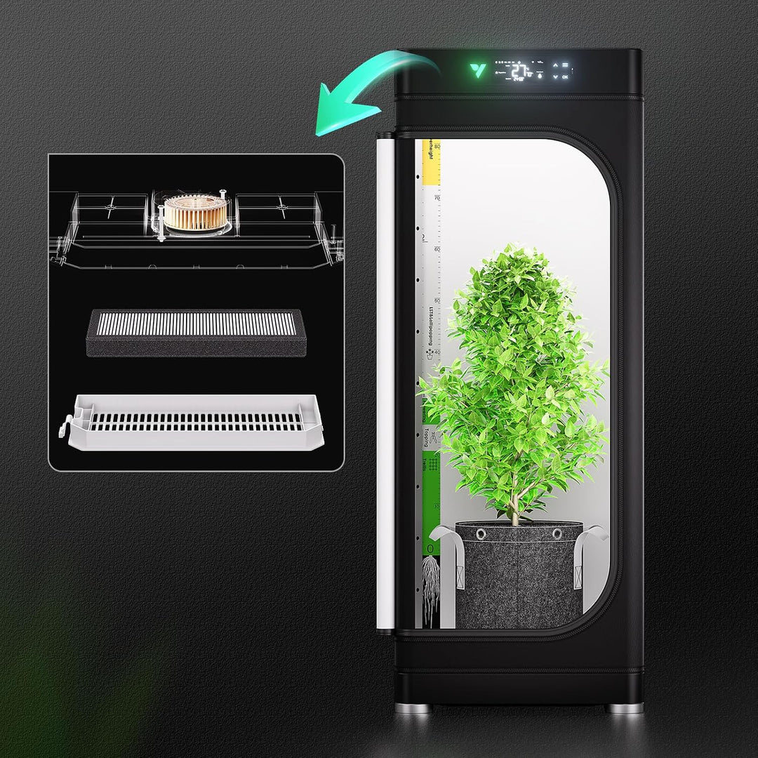 VIVOSUN OdorShield Ersatzfilter für VGrow Smart Grow Box | Aktivkohle Geruchsfilter für Indoor Grow