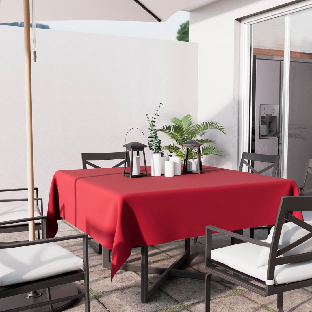 Soleil d'ocre Tischdecke mit Fleckschutz quadratisch 180x180 cm ALIX rot Rot 180 x 180 cm (Quadratis