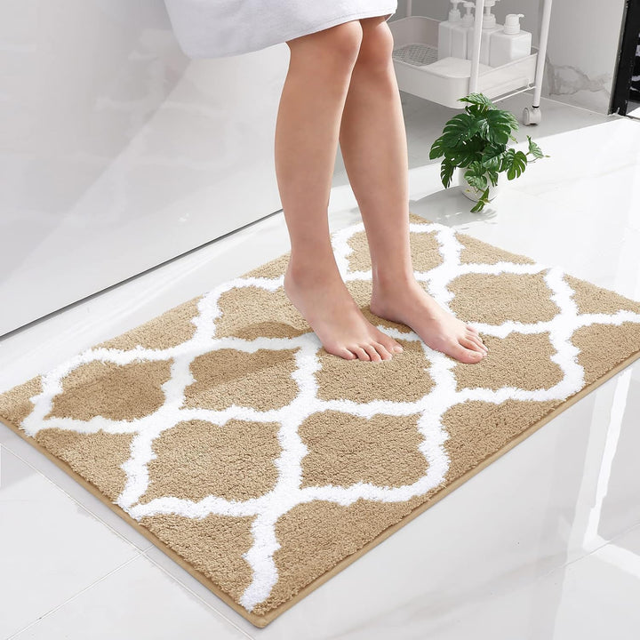 Homaxy rutschfest Badematte Badezimmerteppich Waschbar Hochflor Badteppich Flauschige Mikrofaser Bad