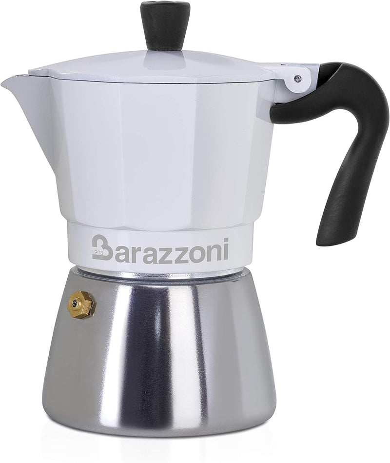 Barazzoni Espressokocher Ibrida 6 TZ, induktionsgeeignet, Stahl Stahl 6 Tazze, Stahl 6 Tazze