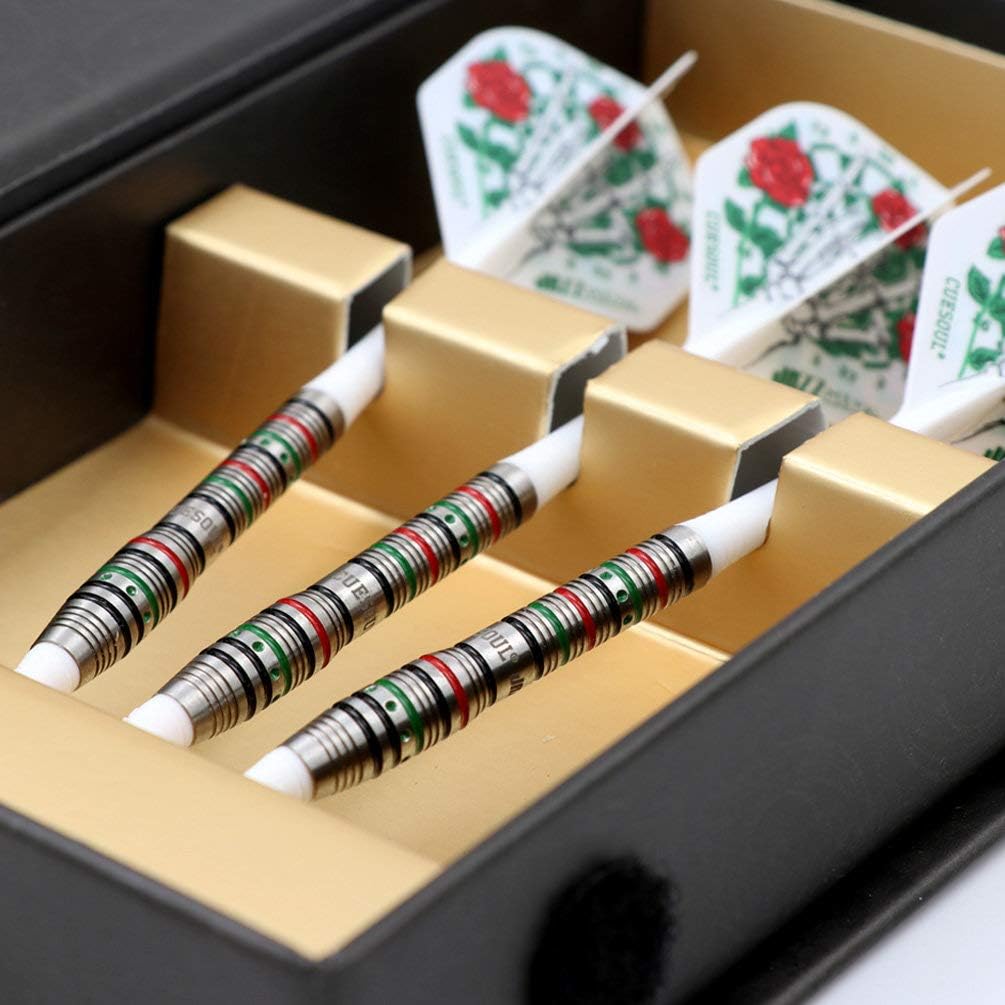 CUESOUL Jazz-Metal 19g Soft Tip 90% Wolfram Dart Set mit integrierten ROST Flights CSJM-JMRWDT19, CS