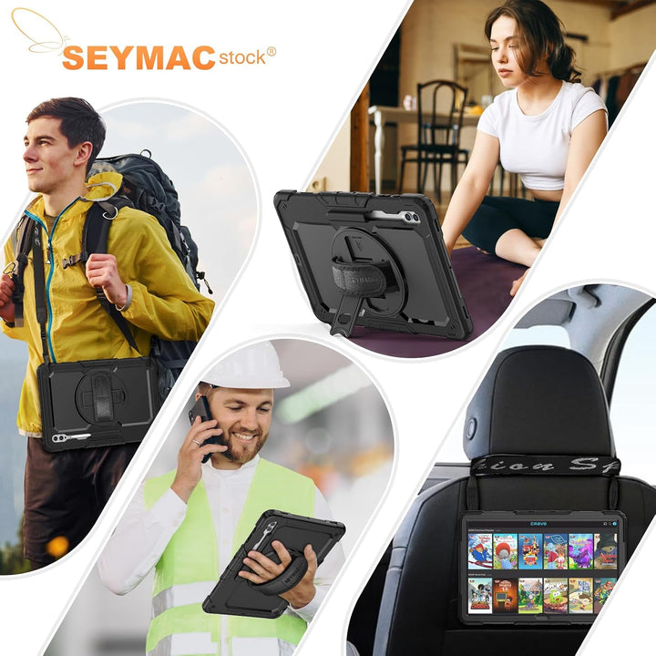 SEYMAC stock Hülle für Samsung Galaxy Tab S9 Ultra 14.6 Zoll 2023, Stossfeste Schutzhülle mit Bildsc