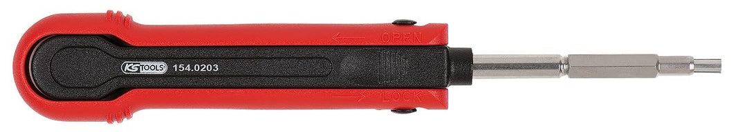 KS Tools 154.0203 Entriegelungswerkzeug für Rundstecker 1,5 mm (KOSTAL LKS)