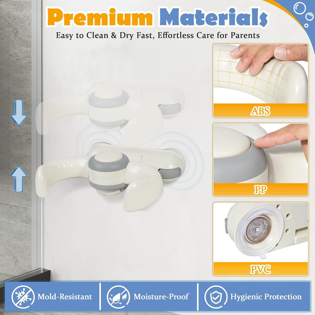 Orzbow Baby Dusche Ständer, Faltbar & Höhenverstellbare Baby Badewanne Stand für 6-36 Monate, Stabil