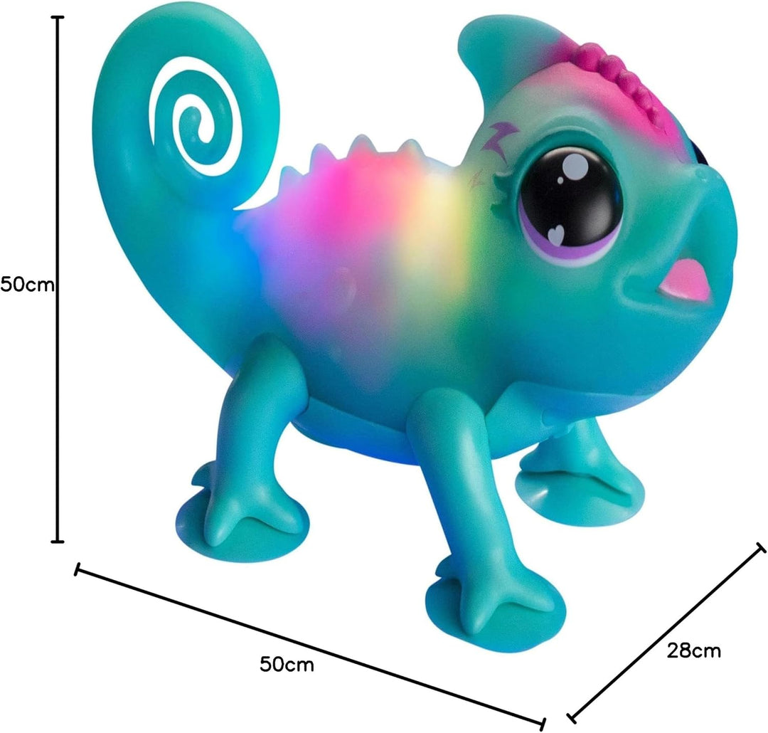 Giochi Preziosi Chamäleon Little Live Pets Sunny Interaktives Chamäleon mit Saugnäpfen, ändert die F