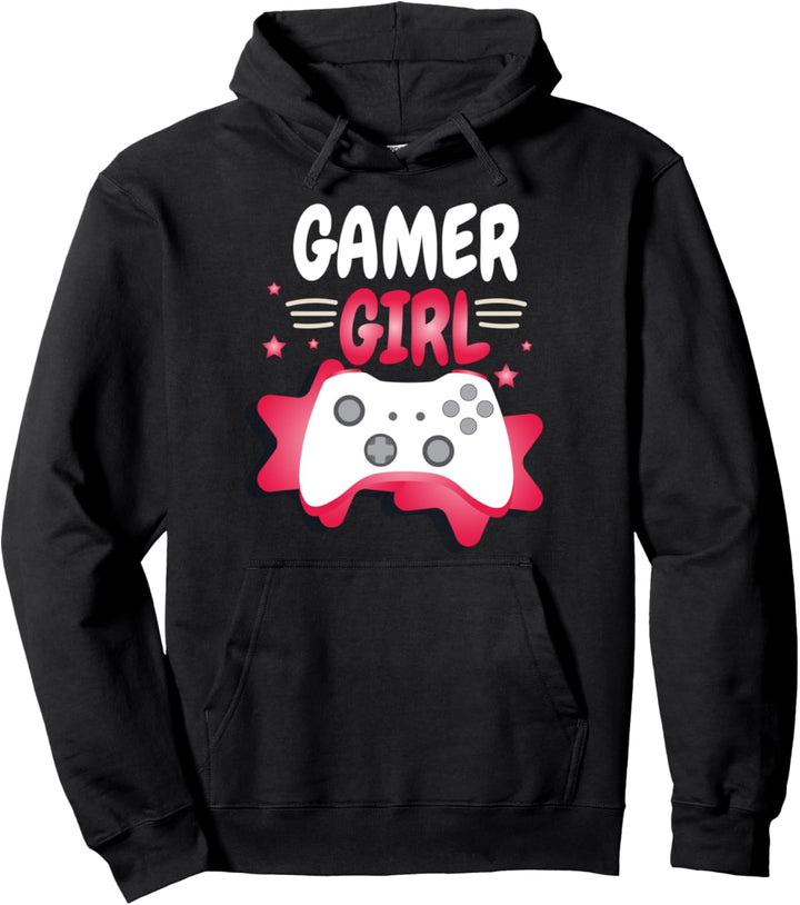Gamer Girl Video Game Jungs Zocker Controller Computer Pullover Hoodie