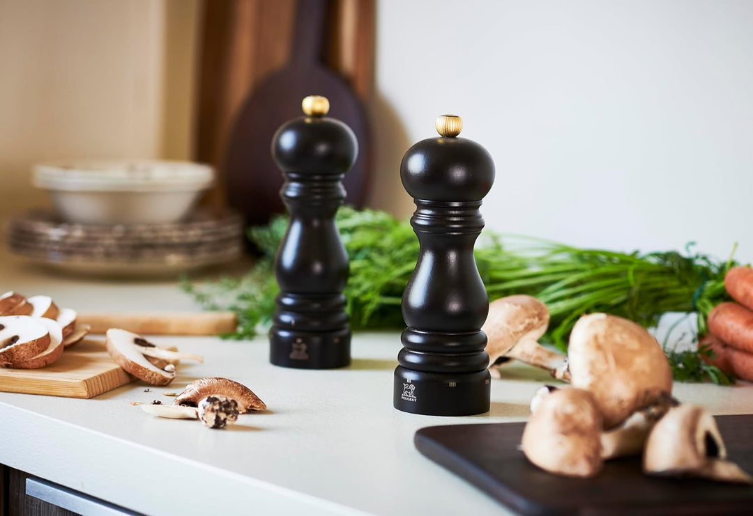 PEUGEOT - Paris u'Select 18 cm Pepper and Salt Mill Set - 6 Predefined Grind Settings - Powdered Sal