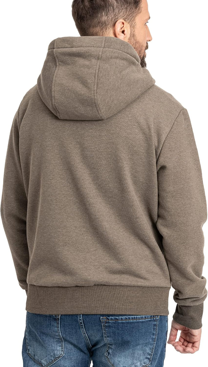 Deproc Active Herren Sweatshirt Pullover mit Kapuze Kapuzenjacke Fleecejacke Windbreaker Hoodie Linu