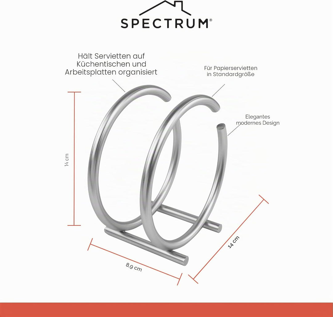 Spectrum Diversified Euro, rund, vertikal, aufrechter Serviettenhalter Moderne Küchendekoration und