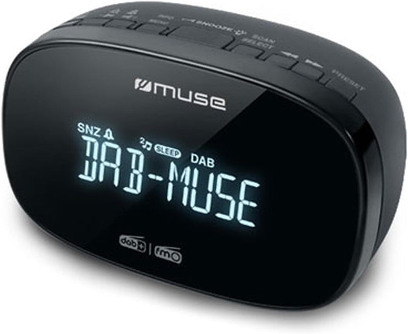 Muse Radiowecker DAB+ FM PLL, Dual-Alarm, (M-150 CDB) Schlummerfunktion, Sleep-Funktion, Telefonbuch