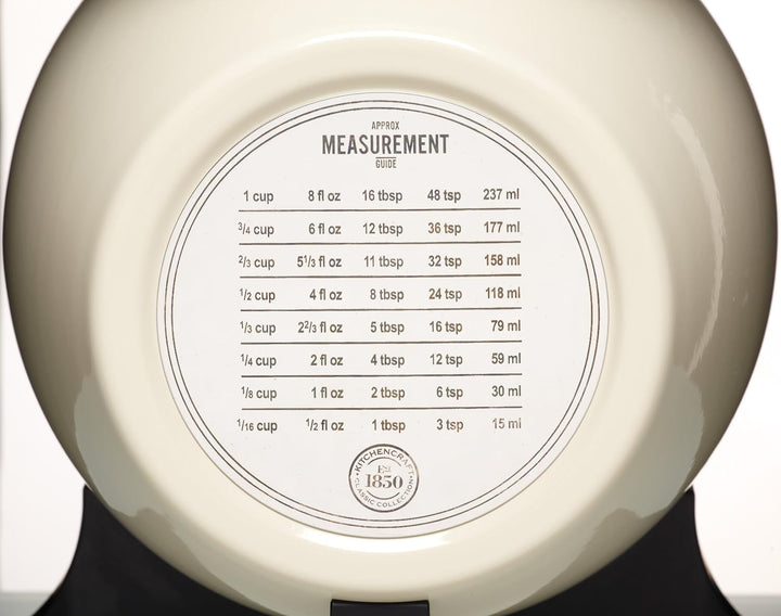 KitchenCraft Classic Collection Mechanische Küchenwaage mit Schale, Geschenkbox, Cremefarben, 2kg Si