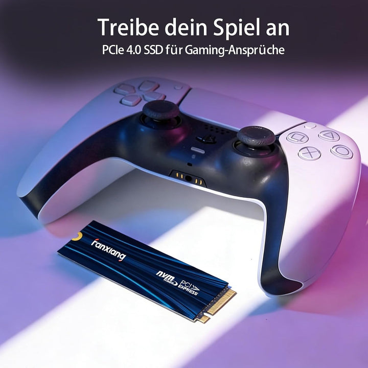 fanxiang NVMe SSD 1TB, M.2 PCIe Gen4x4 Gaming Solid State Laufwerk, 7100MB/s Lesen, 6100 MB/s Schrei