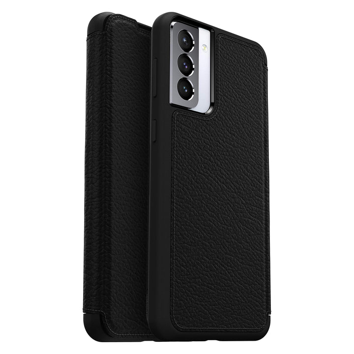 OtterBox Strada Hülle für Samsung Galaxy S21+ 5G, stossfest, sturzsicher,Premium Lederfolio mit zwei