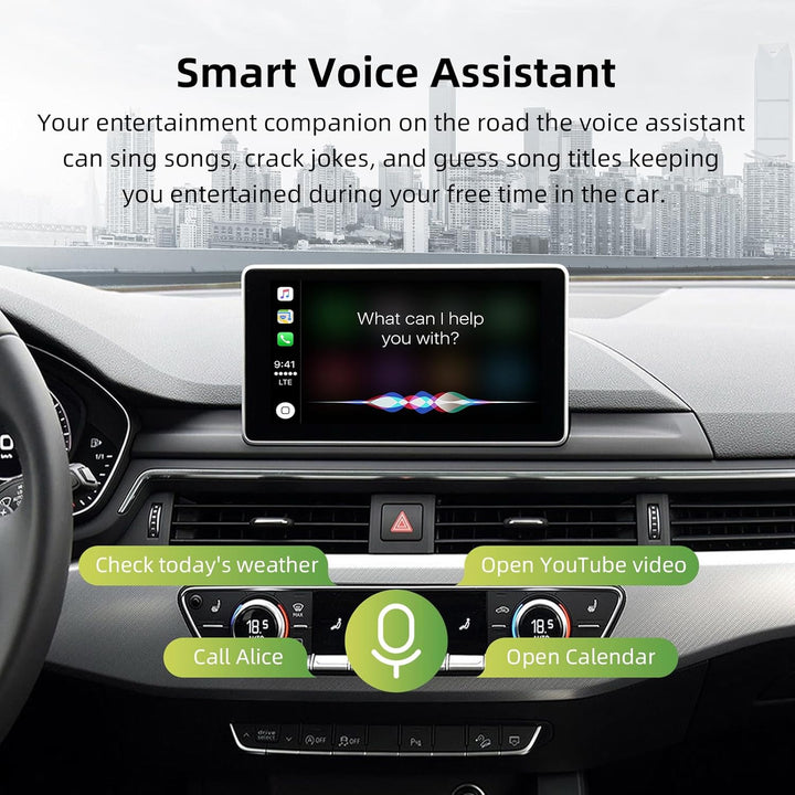 EZoneTronics Wireless CarPlay & Android Auto Retrofit Kit Decoder für Audi A4/A5/Q5 2008-2018 mit MM