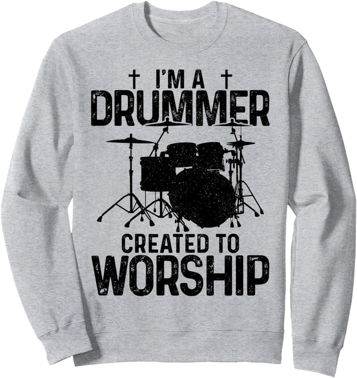 Christlicher Drummer Schlagzeug Schlagzeuger Geschenk Sweatshirt