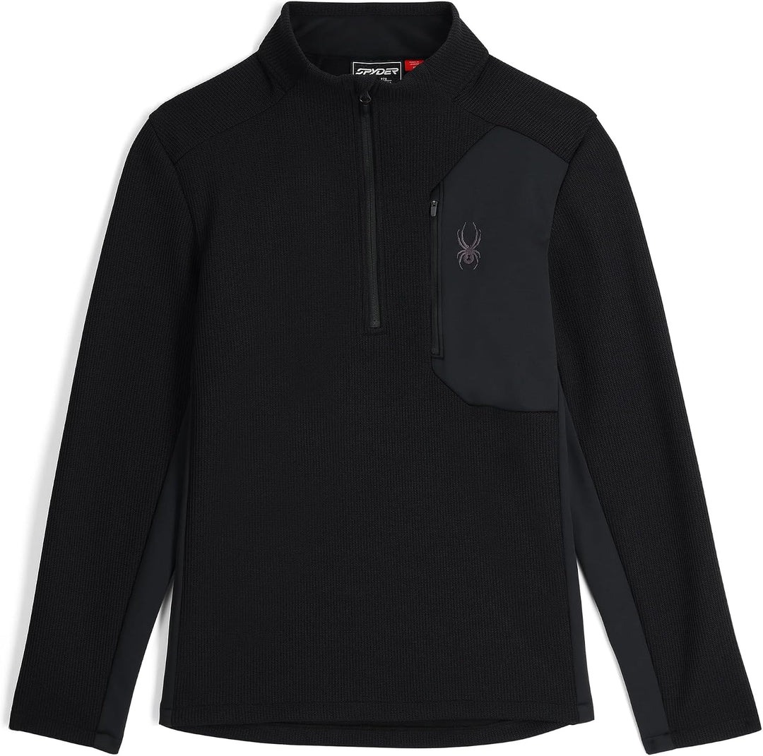 Spyder Herren Bandit 1/2 Zip Fleecejacke, S Schwarz