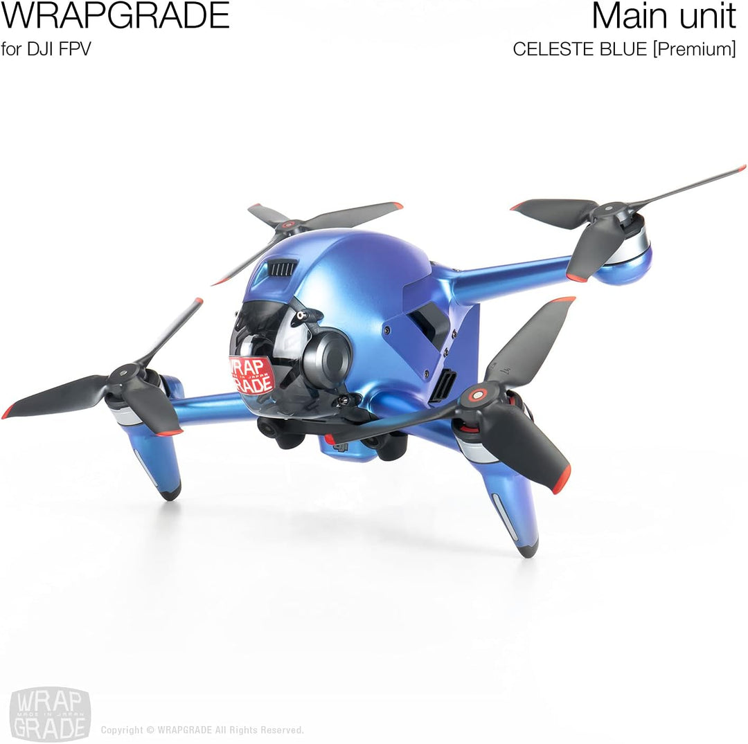WRAPGRADE Skin Kompatibel mit DJI FPV (Celeste Blue)