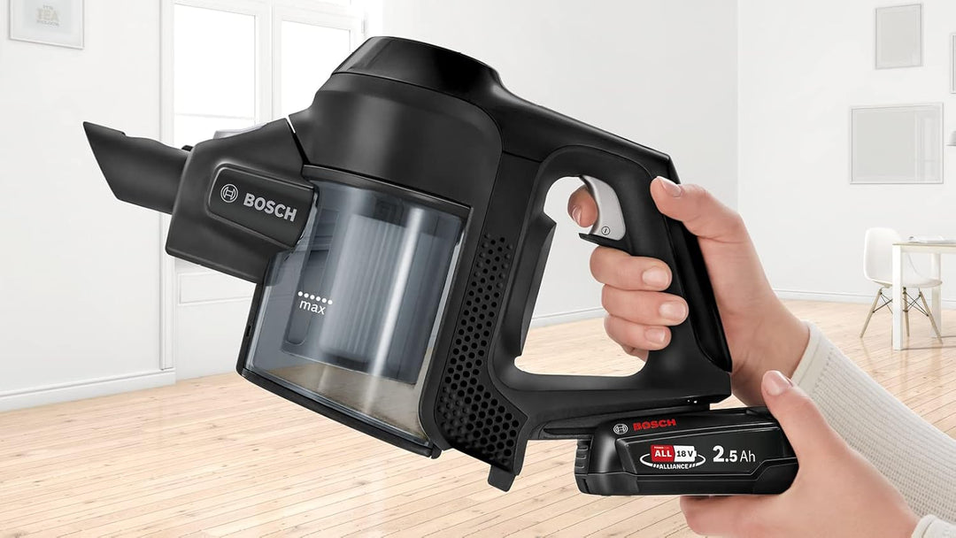 BOSCH BBS611BSC - Akku-Multifunktions-Besensauger - schwarz - integrierter Handstaubsauger - 2 Gesch