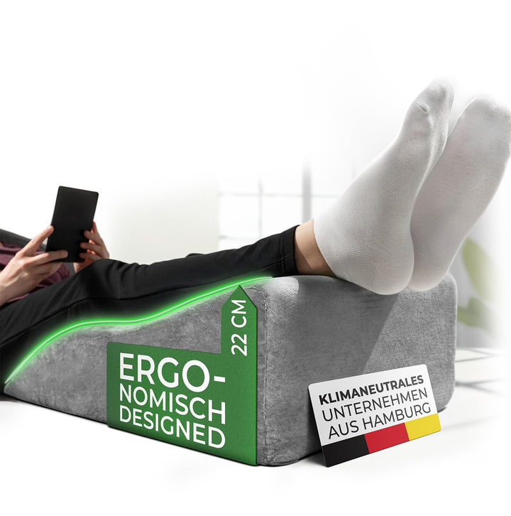 Well B4 Beinerhöhungskissen zur Unterstützung von Knie und Rücken – ergonomisches Kissen, Aufstehkis
